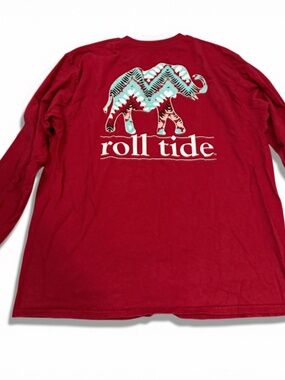 Alabama Crimson Tide Image One Women's XL Elephant Long Sleeve Tee